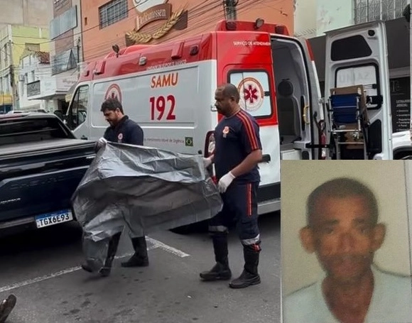 Homem morre após possível mal súbito enquanto caminhava no Centro de Jequié