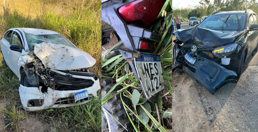 Tragédia na BA-650: colisão frontal mata motociclista e fere várias pessoas