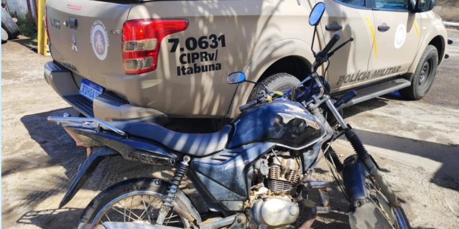 PRE apreende motocicleta com adulteração no sinal identificador em Jequié