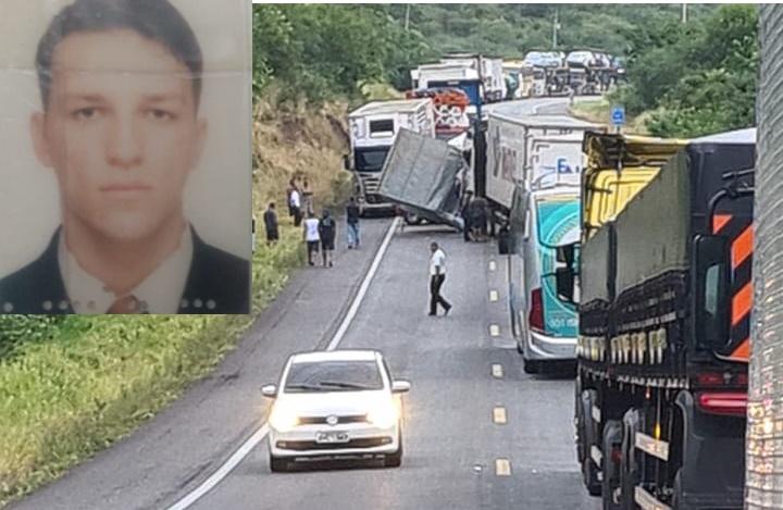 Colisão entre carretas na BR-116, trecho de Manoel Vitorino deixa dois mortos