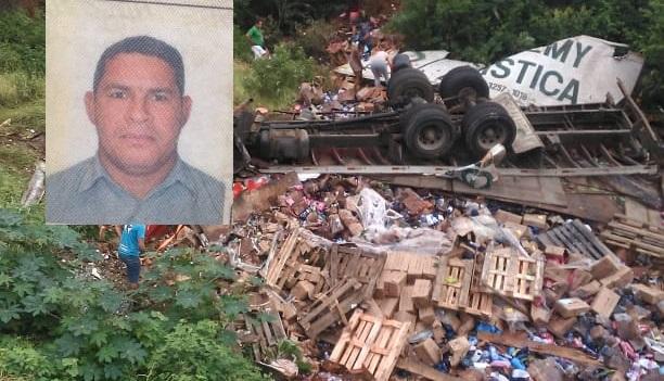 Caminhoneiro morre em capotamento na região de Pé de Serra em Maracás