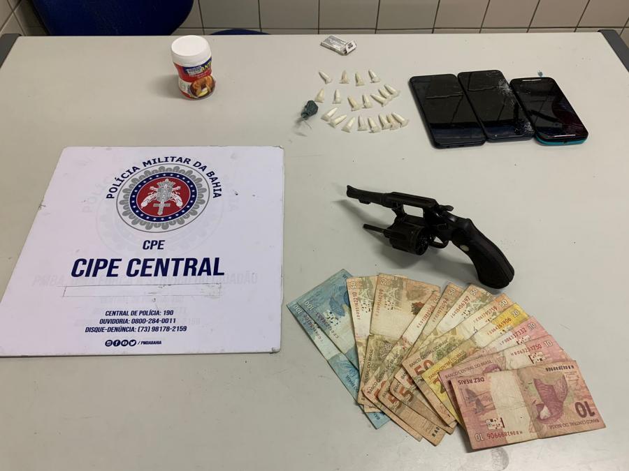 Apuarema: CIPE CENTRAL prende envolvidos no tráfico, drogas e armas