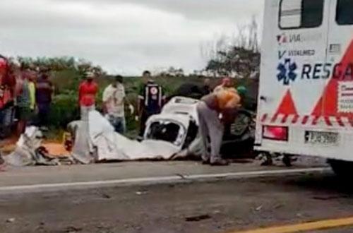 Grave acidente mata três pessoas da mesma família do Entroncamento de Jaguaquara; uma delas ex-vereadora