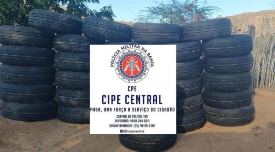 CIPE recupera 32 pneus roubados na BR-116