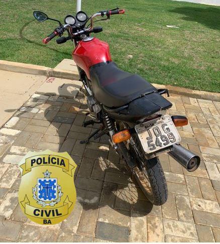 Moto furtada em Jaguaquara é recuperada pela delegacia de Maracás