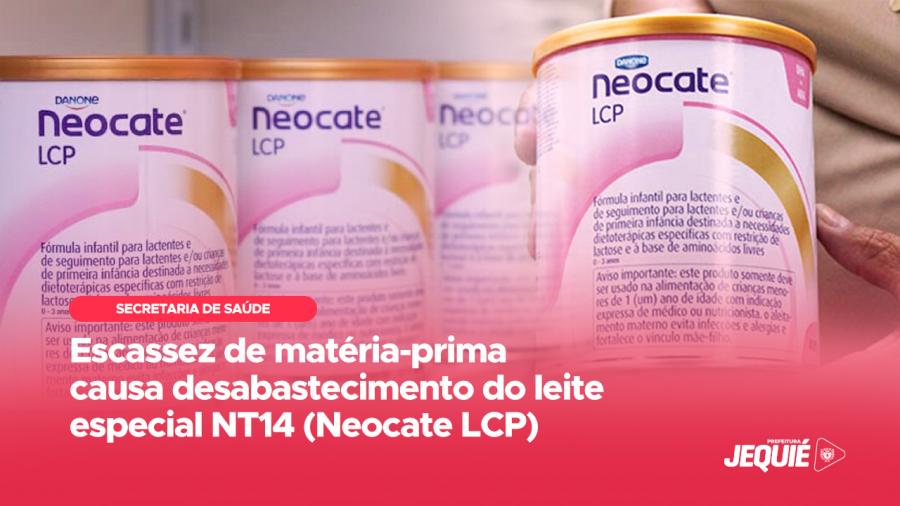 Prefeitura de Jequié registra desabastecimento da fórmula especial Neocate LCP para crianças alérgicas