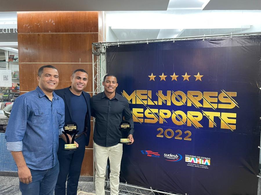 Arlon Ferreira e Diego Santos são premiados como destaque do esporte na Bahia