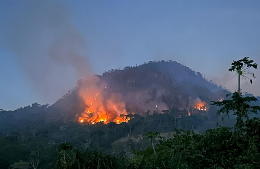 Focos de incêndios são registrados em cidades do Médio Rio das Contas e Jiquiriça