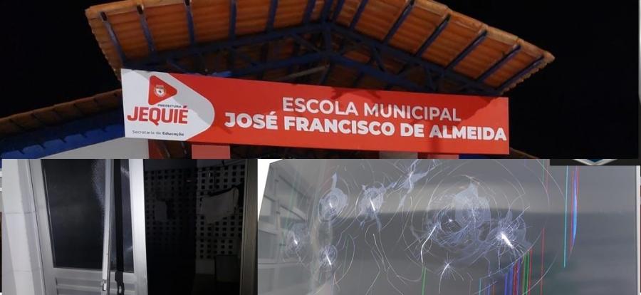 Jequié: Escola é invadida tem patrimônio destruído e grupo deixa mensagens intimidadoras