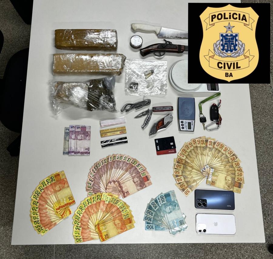 Policia prende investigados por tráfico de drogas em Jaguaquara