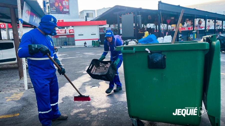 Prefeitura de Jequié recolhe 20 toneladas de resíduos por dia e reforça compromisso com limpeza durante o São João