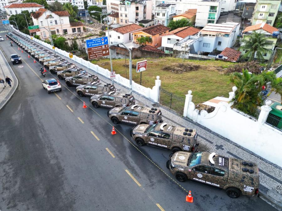 Governo do Estado entrega 62 novas viaturas para a Polícia Militar