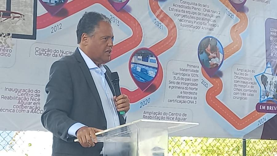 Lançamento da pedra fundamental do auditório Geraldo Leite marca início de nova era na Santa Casa de Jequié