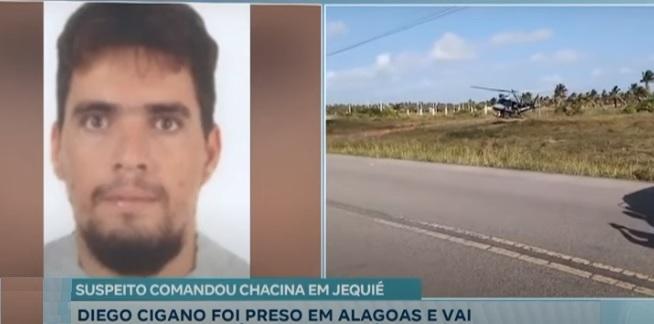 Suspeito de comandar chacina em Jequié (BA) é preso em Alagoas